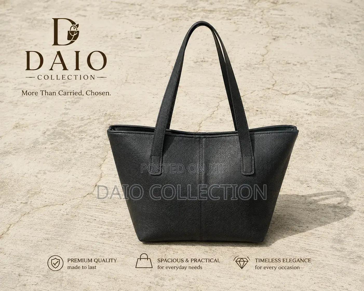 Durable Leather Tote Bag