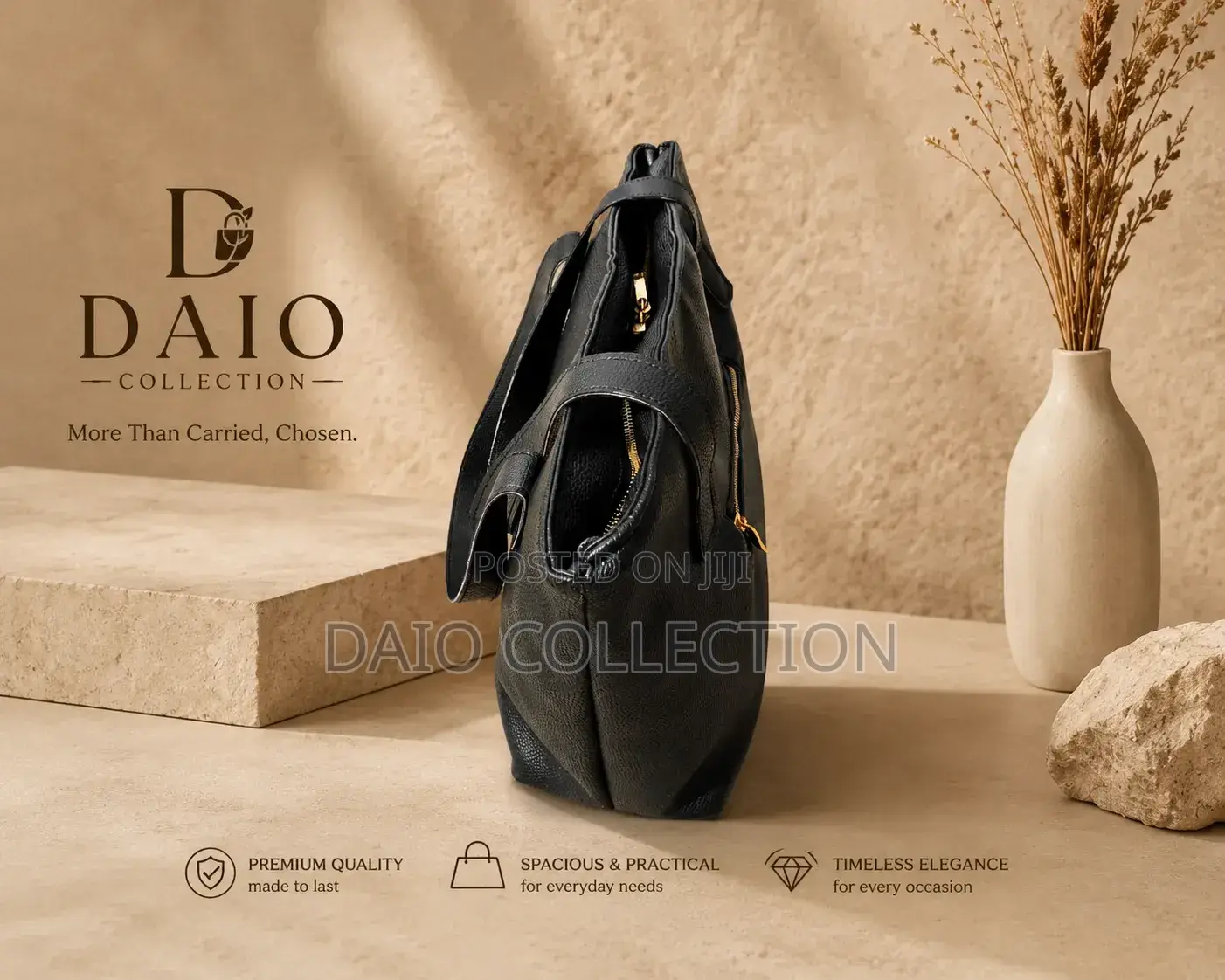 Durable Leather Tote Bag