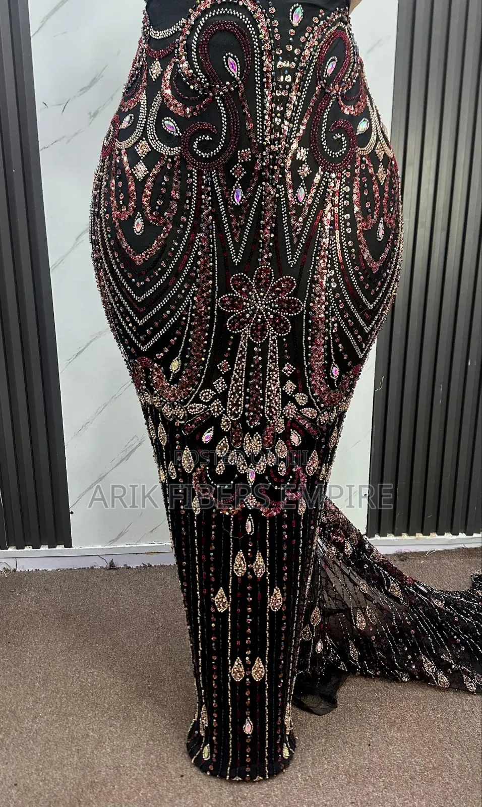 Embroidered Beaded Lace