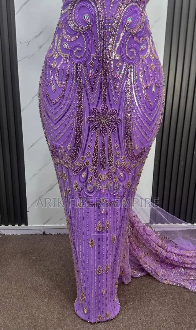 Embroidered Beaded Lace