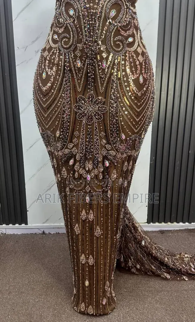 Embroidered Beaded Lace