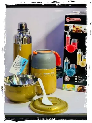 Master Chief Water Bottle Flask and Plate