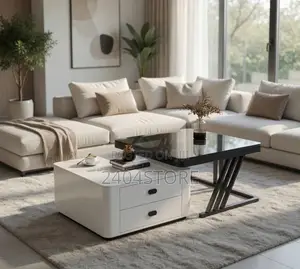 2in1 Real Marble Center Table