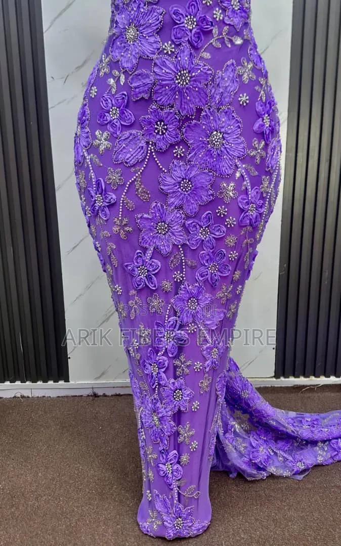 Stunning 3d Embroidered Beaded Fabric