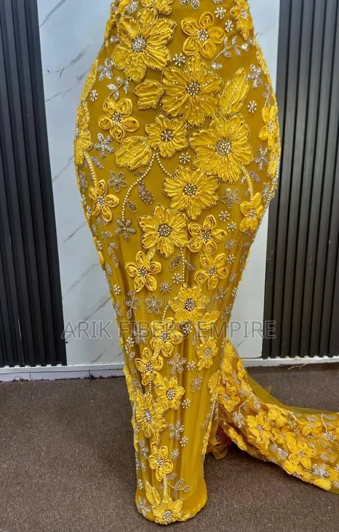 Stunning 3d Embroidered Beaded Fabric