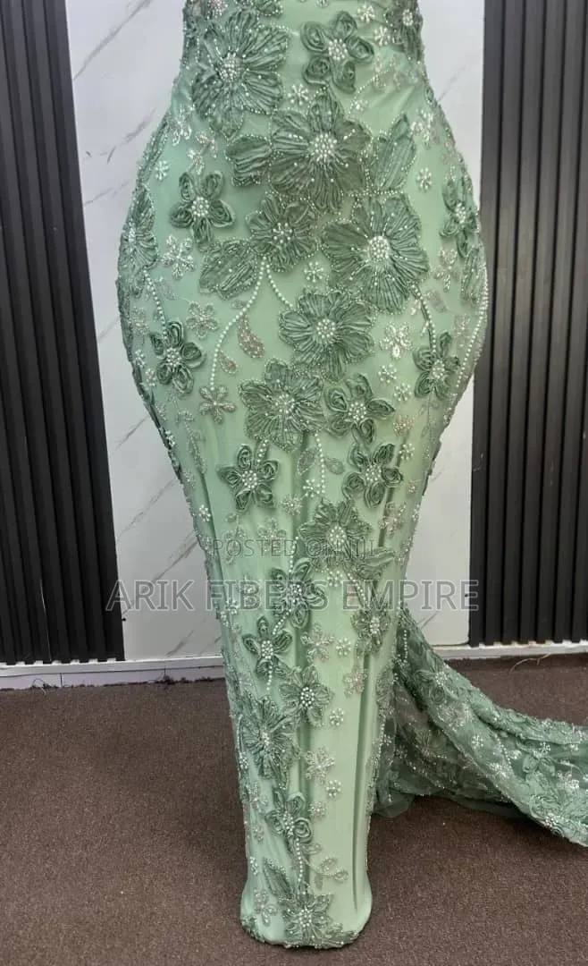 Stunning 3d Embroidered Beaded Fabric