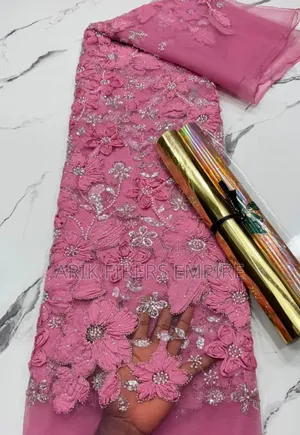 Stunning 3d Embroidered Beaded Fabric
