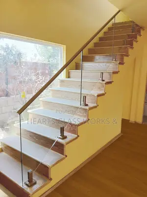 Sus 316 Spigot Frameless Glass Stair Rail System