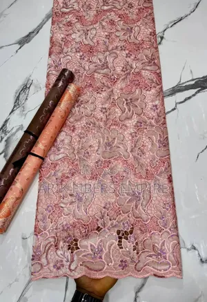 Aso Ebi Velvet Lace Design