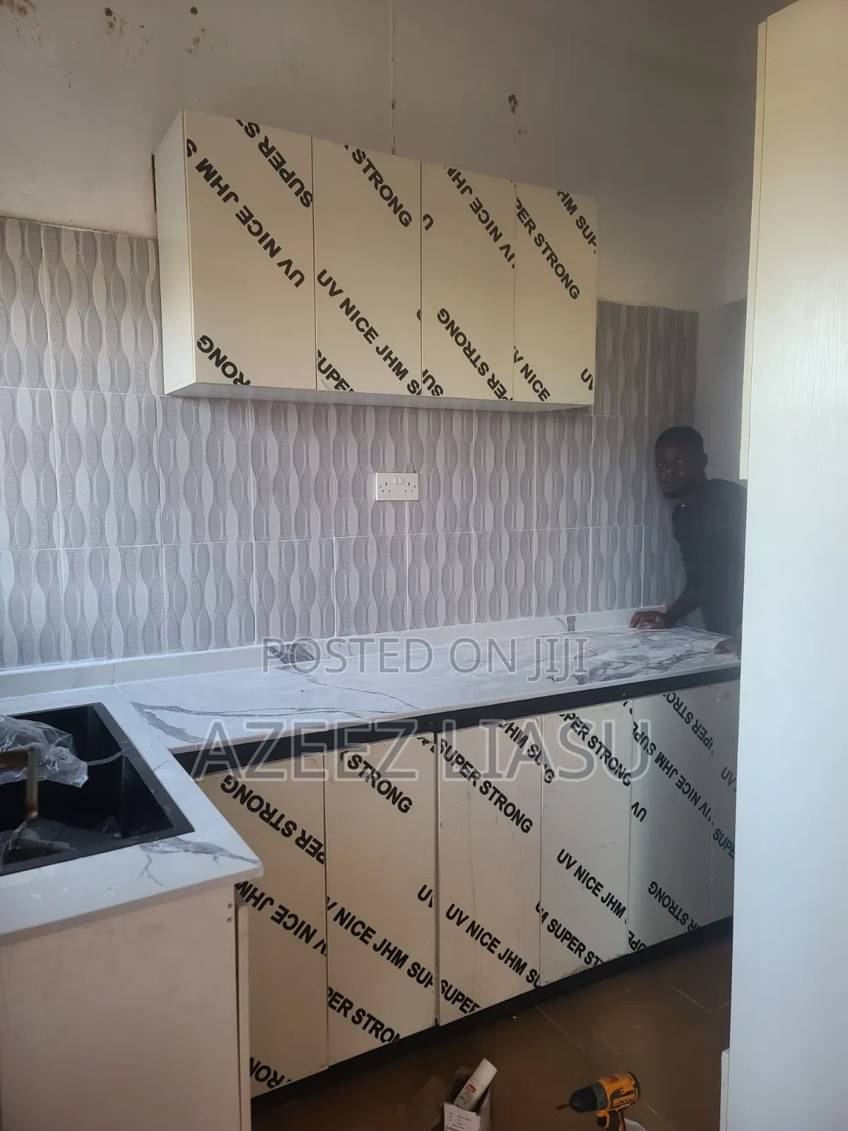 Kitchen Cabinet With Marble Top