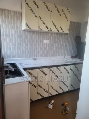 Kitchen Cabinet With Marble Top