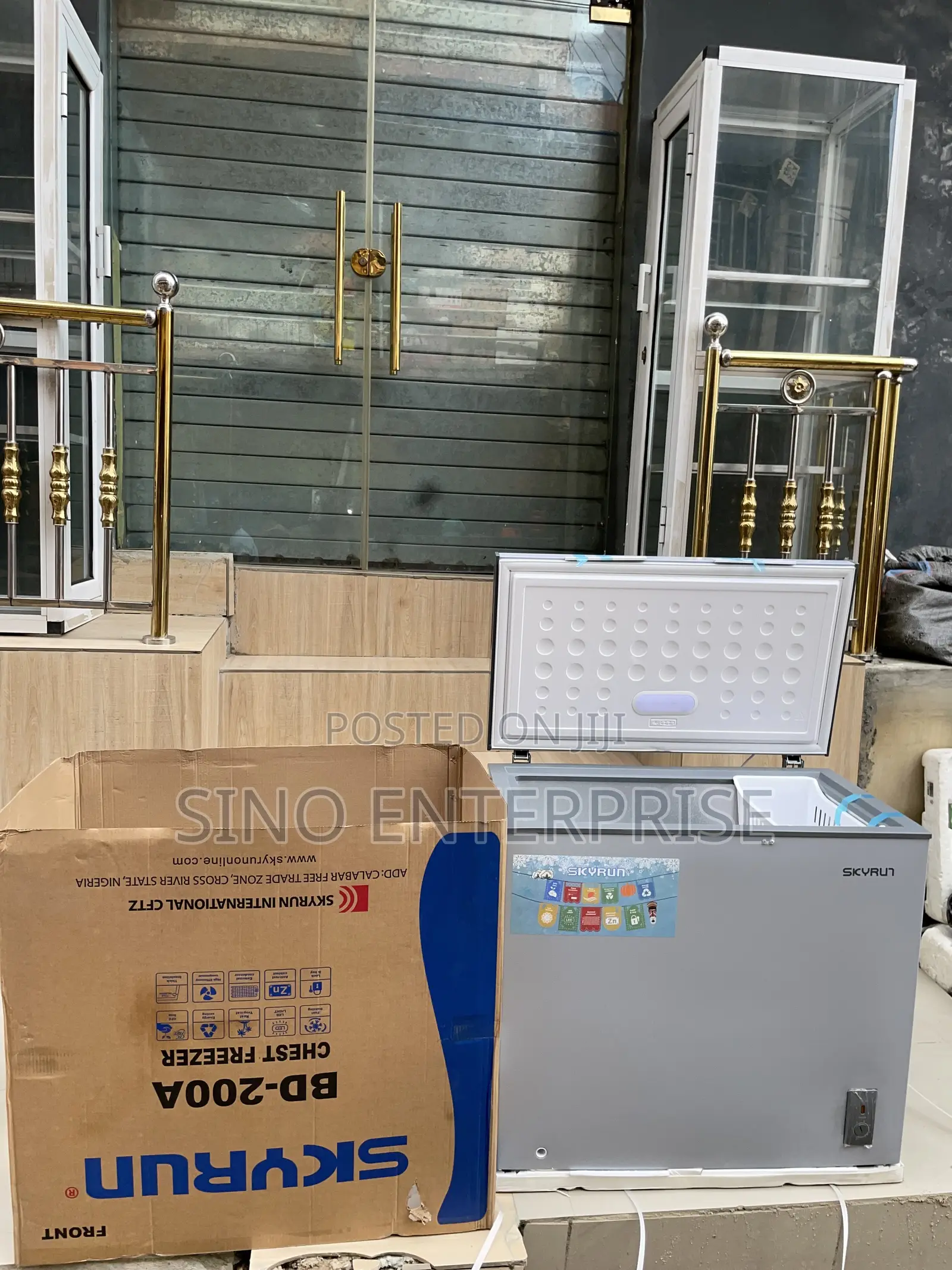 Skyrun 200l Chest Freezer Bd-200a Grey