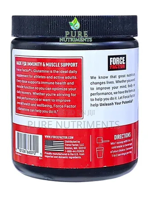 Force Factor L-Glutamine Powder 5g for Gut and Muscle Repair