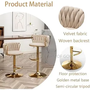 Gold Metal Base Bar Stool