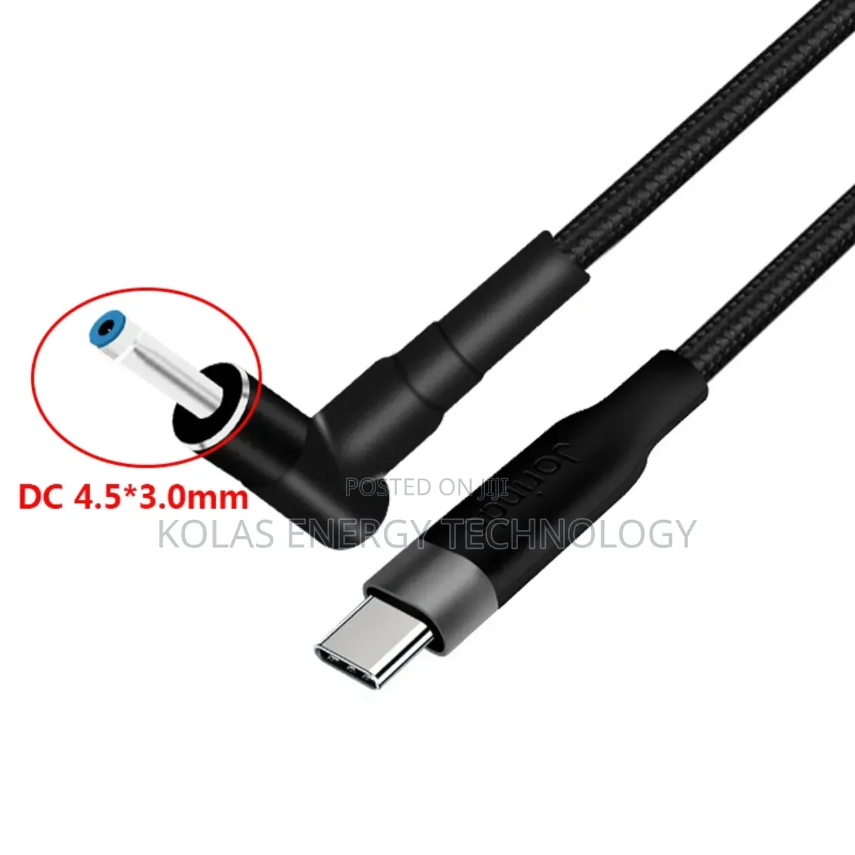100w USB Type-C Laptop Power Cable for HP 4.5x3.0mm