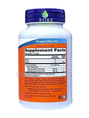 Now Ultra Omega-3 Fish Oil 500/250mg Epa Dha 90 Softgels_