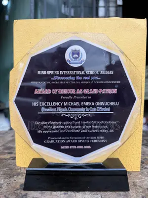 Certificate, Medal, Trophy and Plaque Award