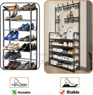 Shoe Rack With Bag and Hat Hanger