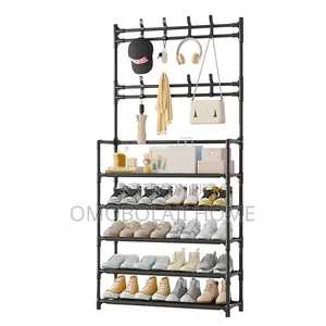 Shoe Rack With Bag and Hat Hanger
