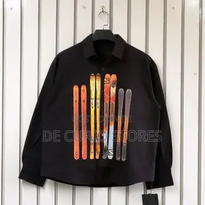 Graphic Longsleeve Buttoned Shirts
