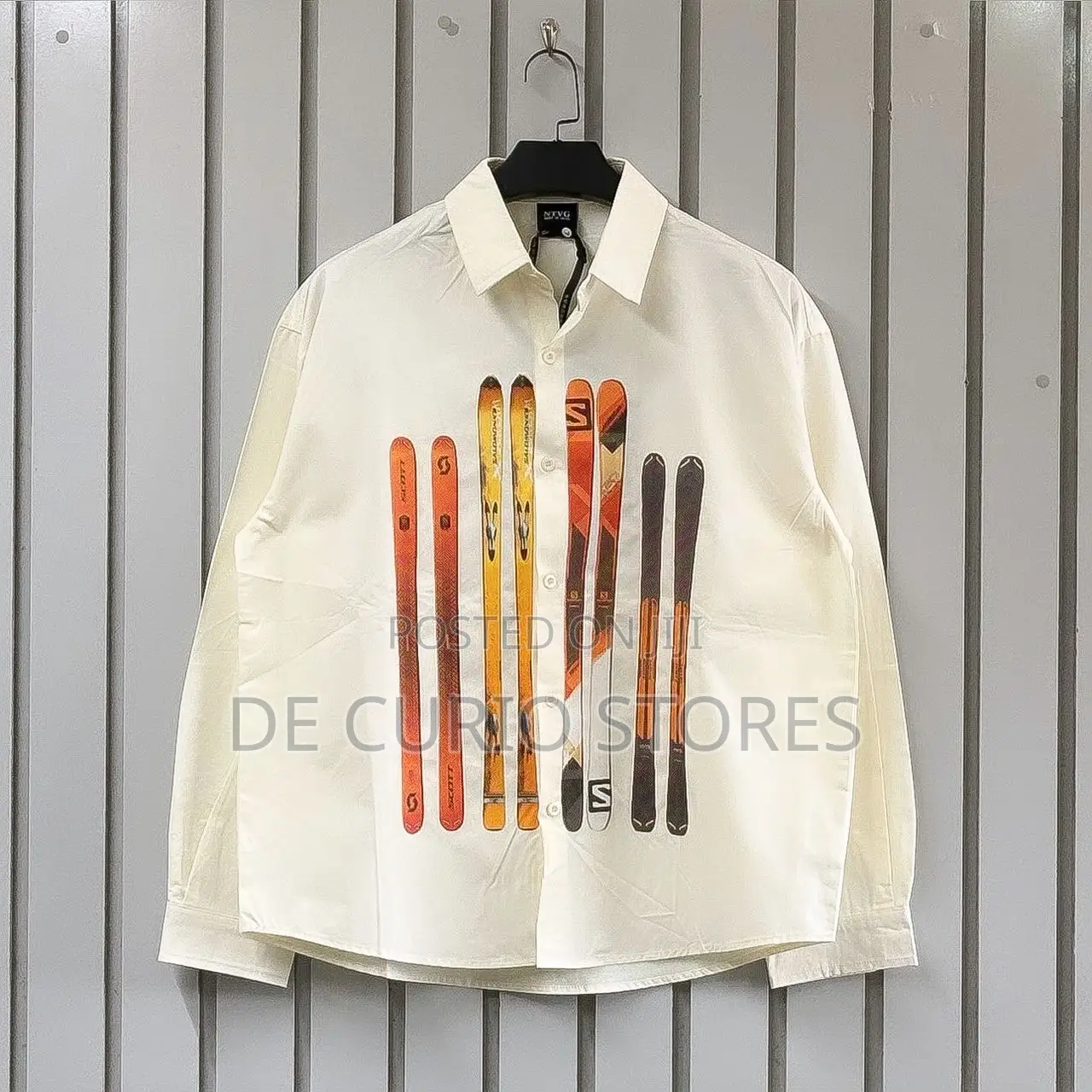 Graphic Longsleeve Buttoned Shirts