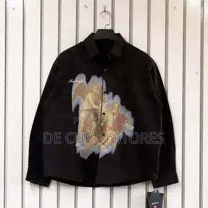 Graphic Longsleeve Buttoned Shirts
