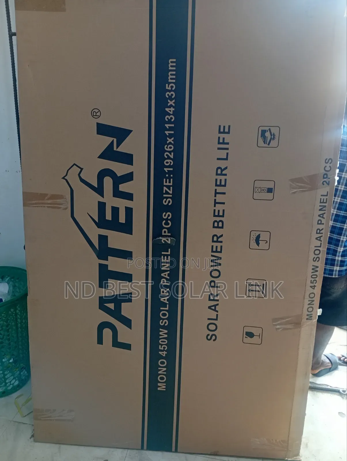 450watts Pattern Half Cut Monofecial Solar Panel