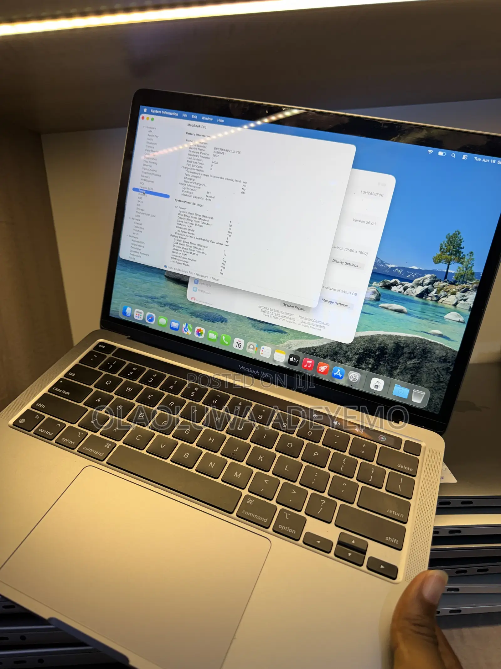 Laptop Apple MacBook Pro 2022 M2 8GB Apple M2 SSD 256GB