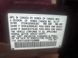 Acura MDX Sport 4dr AWD (3.7L 6cyl 5A) 2007 Burgundy