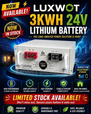 3kwh 24v Luxwatt Lithium Battery