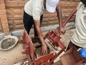 Floor Paving Brick Machine -Single Hexagonal Shaped .