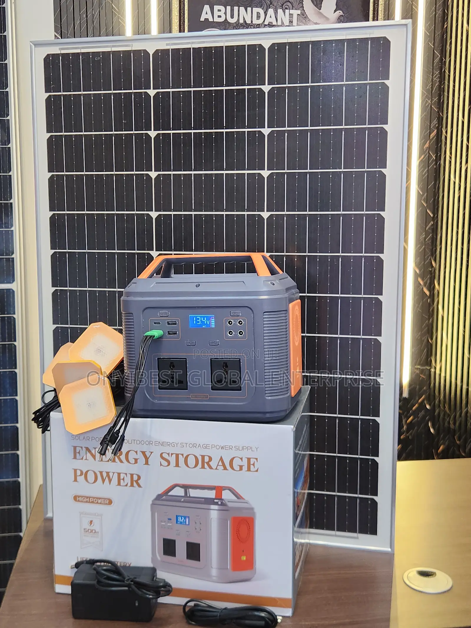 Solar Powered Backup Station for Gadgets Appliances