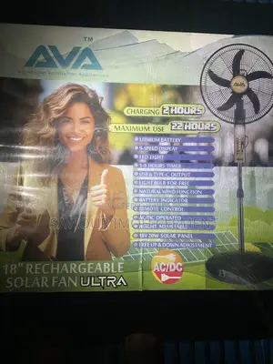 Ava Rechargeable Standing Fan