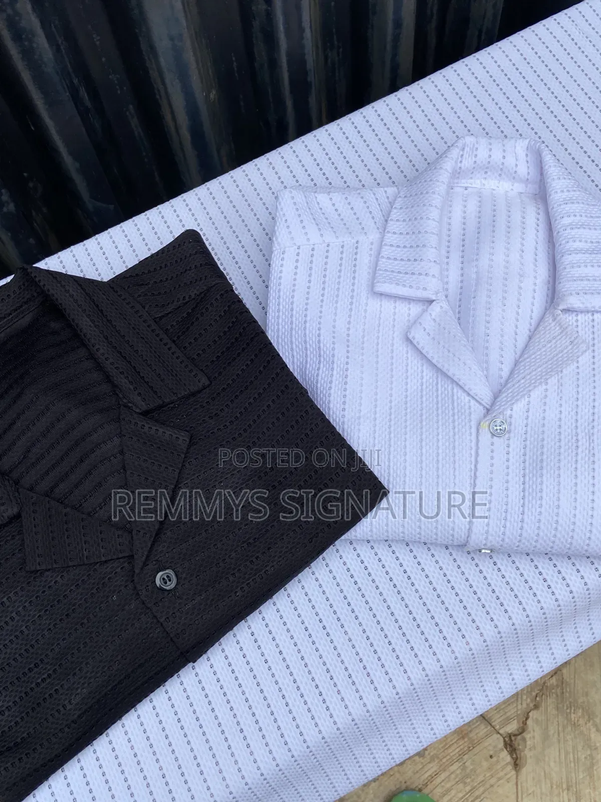 Knitted Camp Collar Shirt