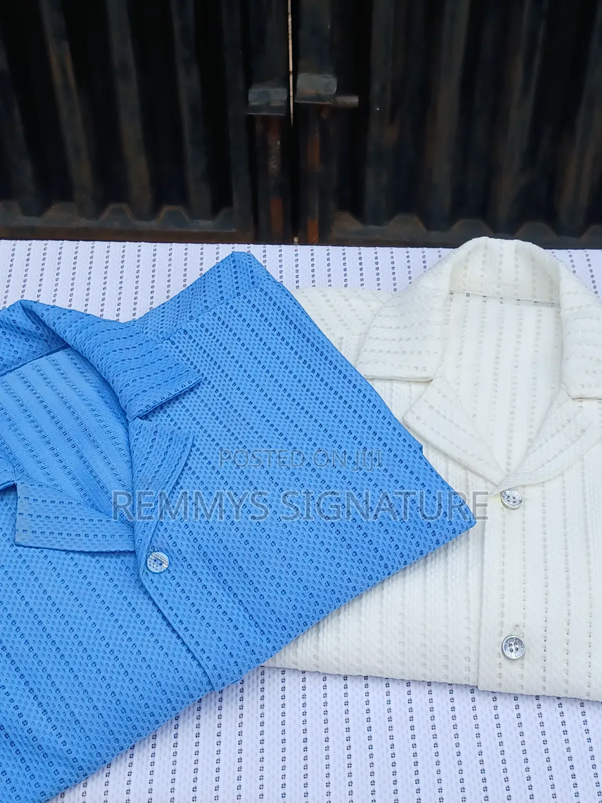 Knitted Camp Collar Shirt