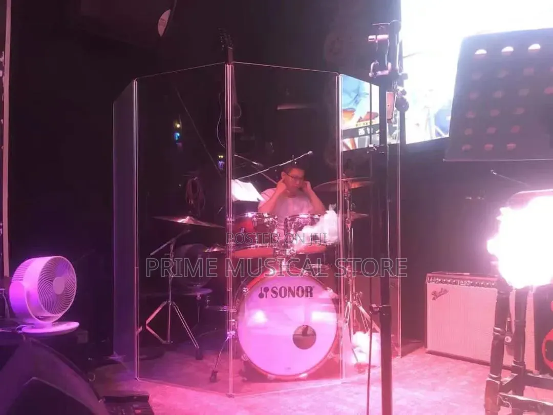Acrylic Drum Shield 7 Panels by 6 Feet