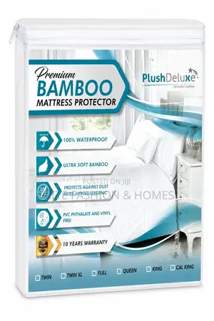 100% Waterproof Mattress Protector Soft, Breathable Machine Washable