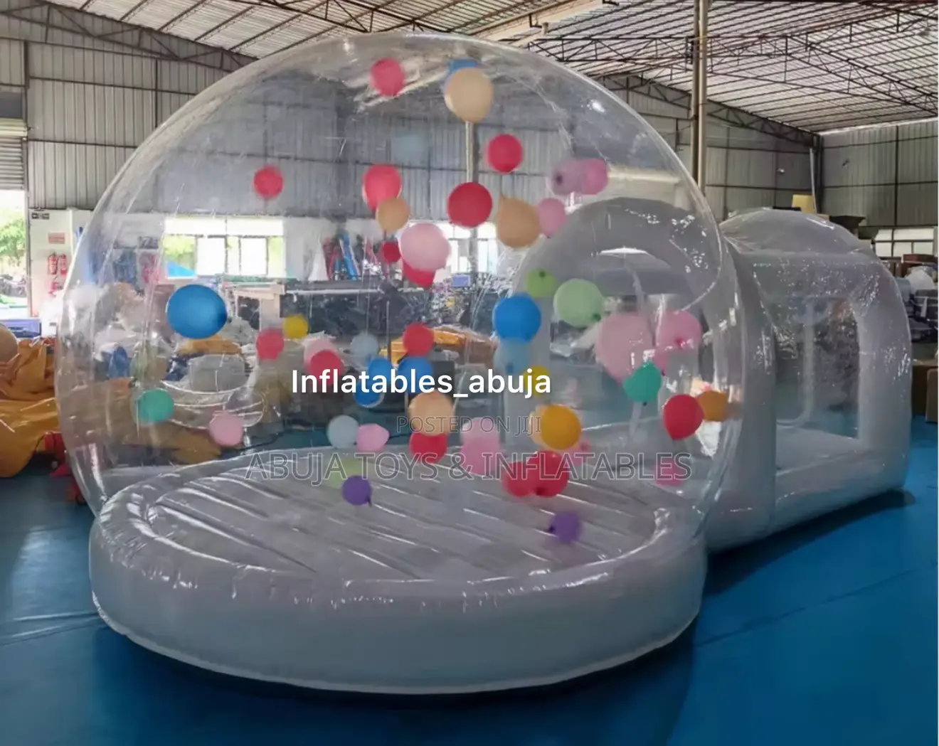 White Inflatable Bubble Bounce House