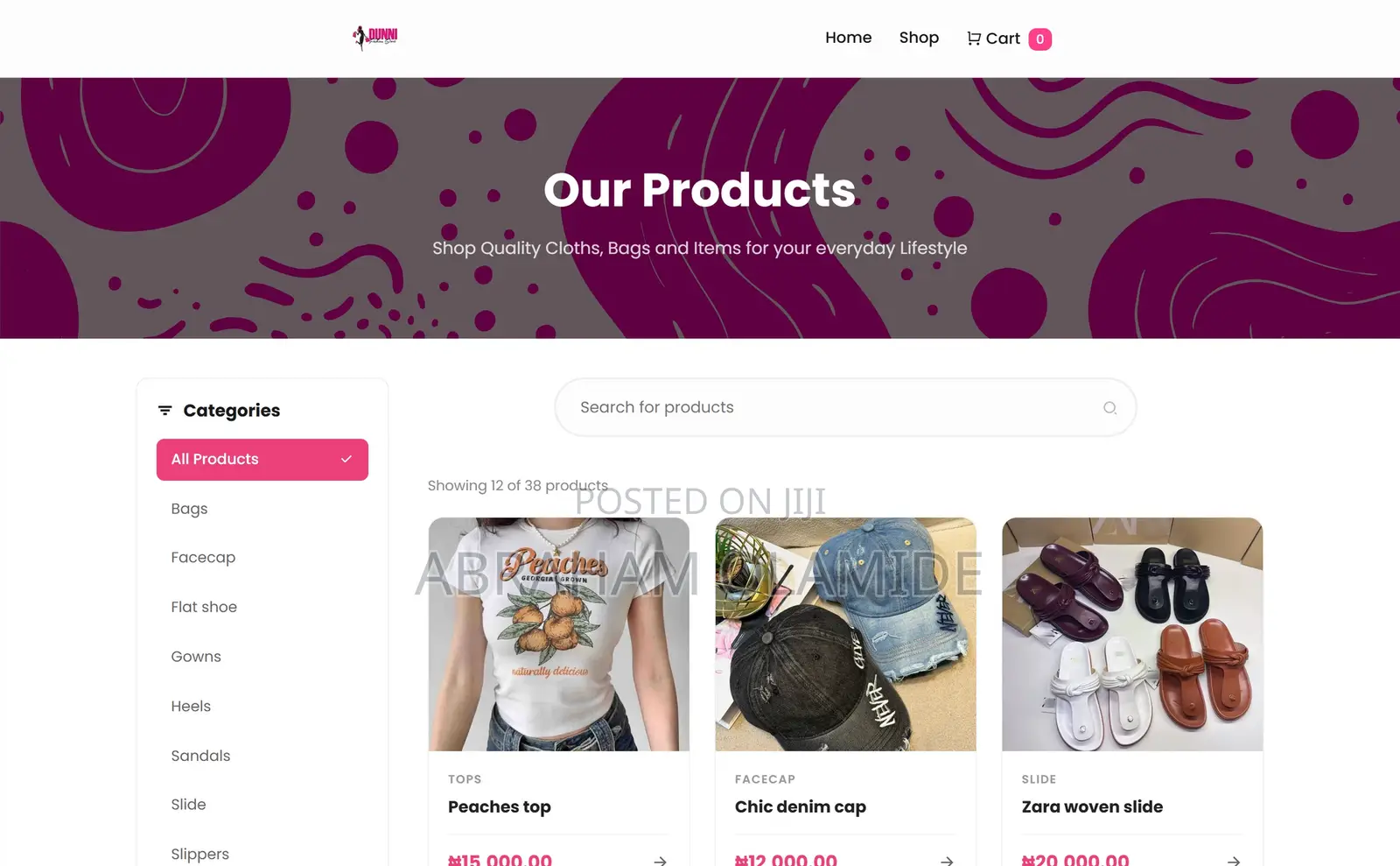 Shopping Website