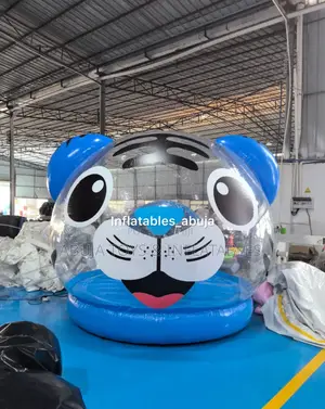 3d Inflatable Giant Tiger Balloon Bubble House With Bounce