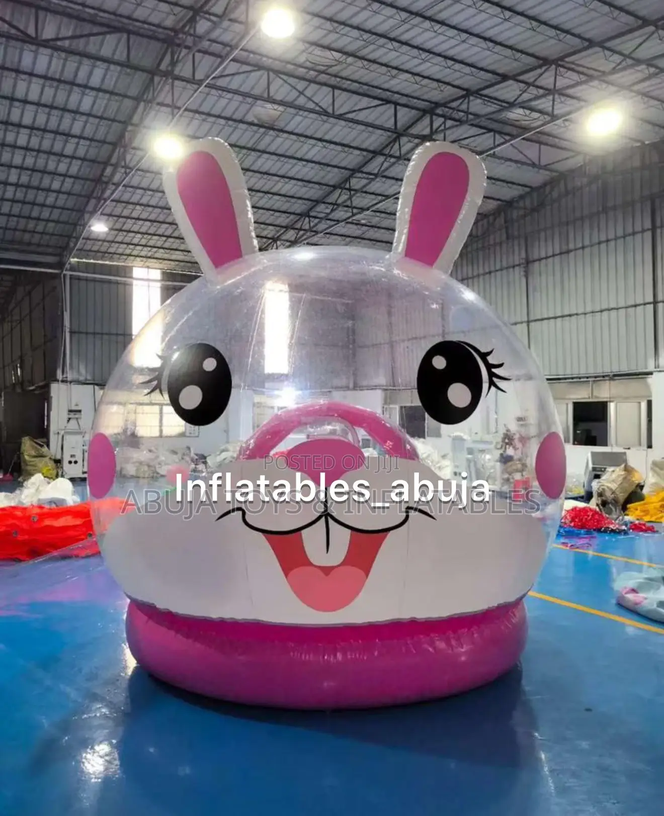 3d Inflatable Giant Bunny Balloon Bubble House With Bounce
