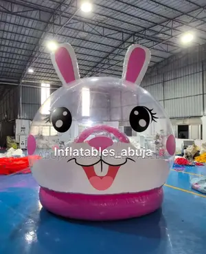 3d Inflatable Giant Bunny Balloon Bubble House With Bounce