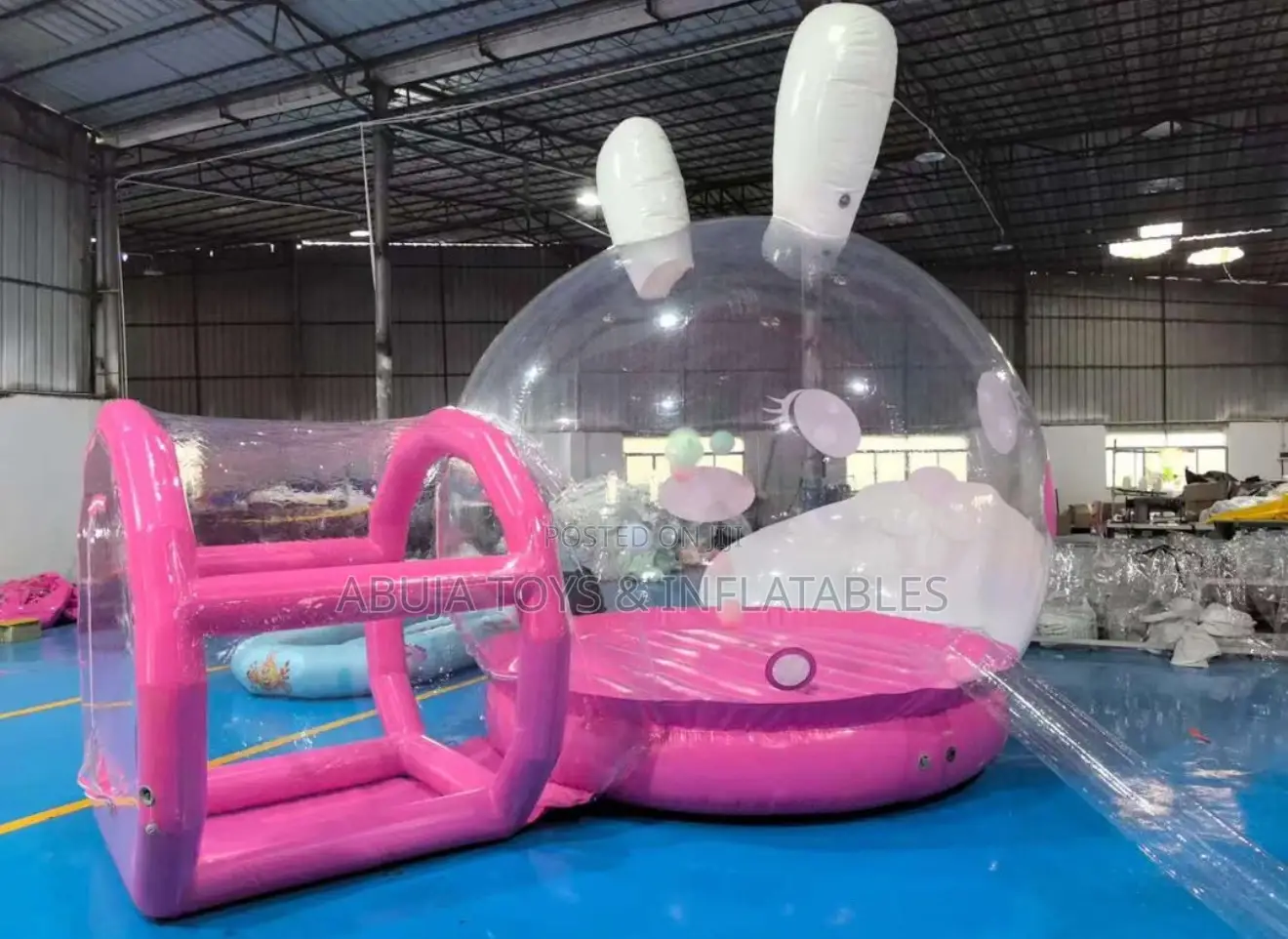 3d Inflatable Giant Bunny Balloon Bubble House With Bounce