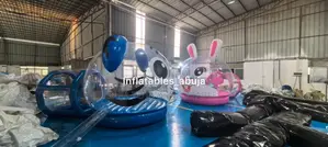 3d Inflatable Giant Bunny Balloon Bubble House With Bounce