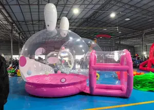 3d Inflatable Giant Bunny Balloon Bubble House With Bounce