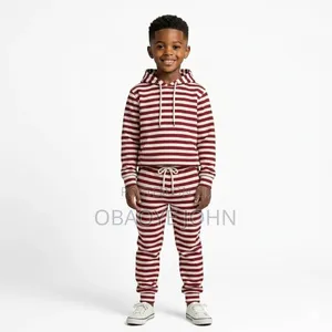 Stripe Hoodie(Sleeve) - Available in Green,Navy Blue,Ash,Red