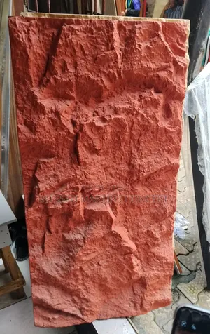 60 by 120cm Orange Colored Fluted Panel