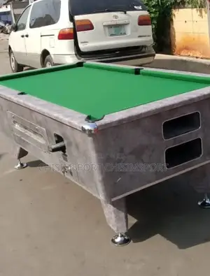 Local Snooker Board With Coin and Marble