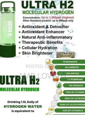 Ultra H2 Molecular Hydrogen Water