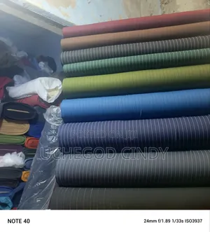 Pronounced Stripped Jonkoso Senator Fabric